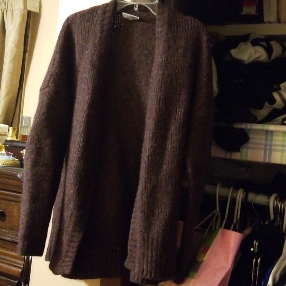 Dkny loose front open sweater.